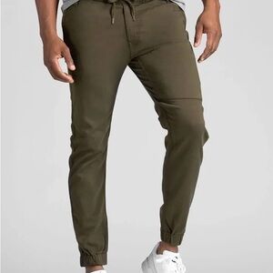 Du/er No Sweat Army Green Jogger Pants